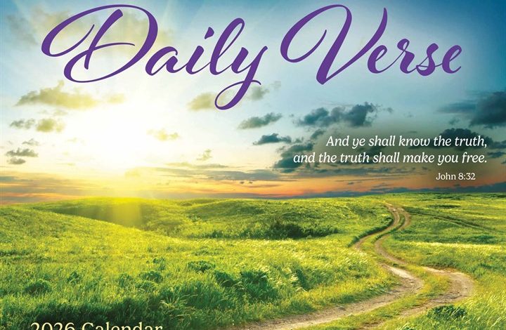 Daily Verse Desk Calendar 2026