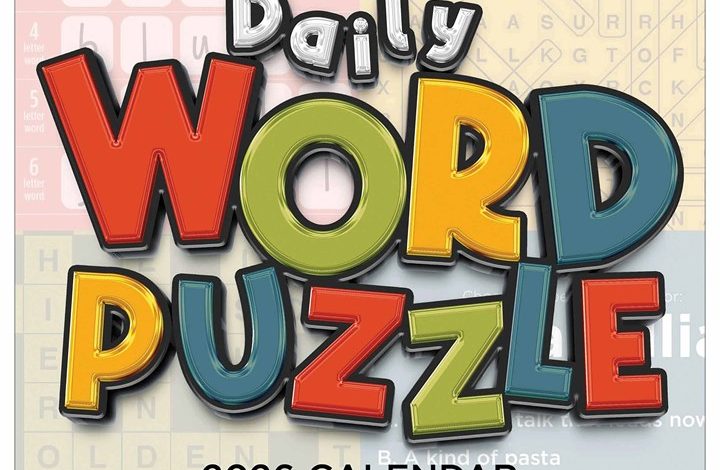 Daily Word Puzzle Calendar 2026