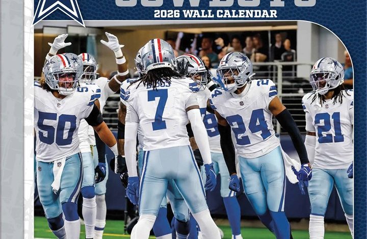 Dallas Cowboys NFL Calendar 2026