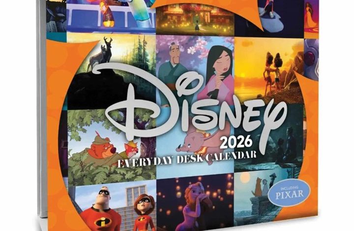 Disney Animation Desk Calendar 2026