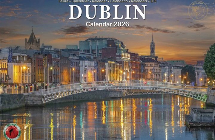 Dublin A4 Calendar 2026