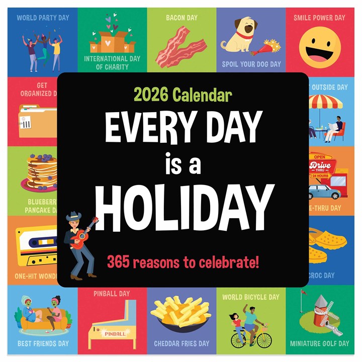 Every Day Is A Holiday Mini Calendar 2026