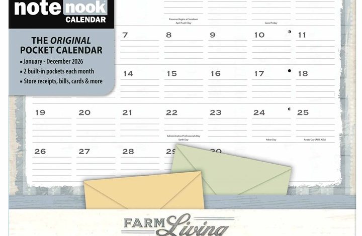 Farm Fresh Note Nook Family Planner 2026