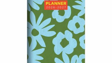 Flower Stencil Slim Diary 2026 - 2027