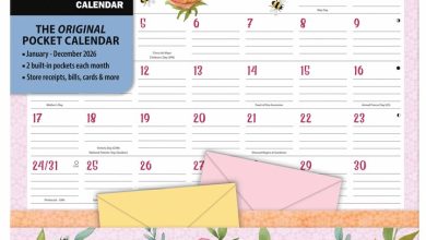 Folk Song Note Nook Calendar 2026