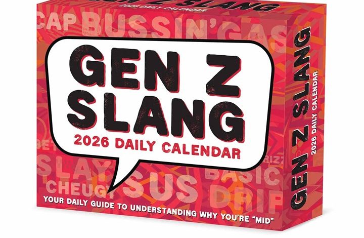 Gen Z Slang Desk Calendar 2026