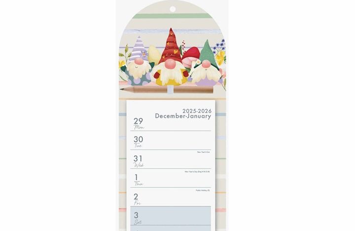 Gonks Magnetic Calendar 2026