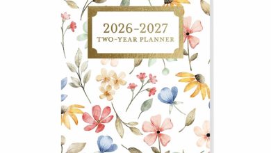 Happy Floral Slim Diary 2026 - 2027