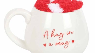 Hug in a Mug Heart Mug and Socks Set