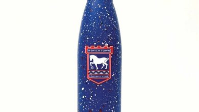 Ipswich Town FC Paint Splatter Water Bottle