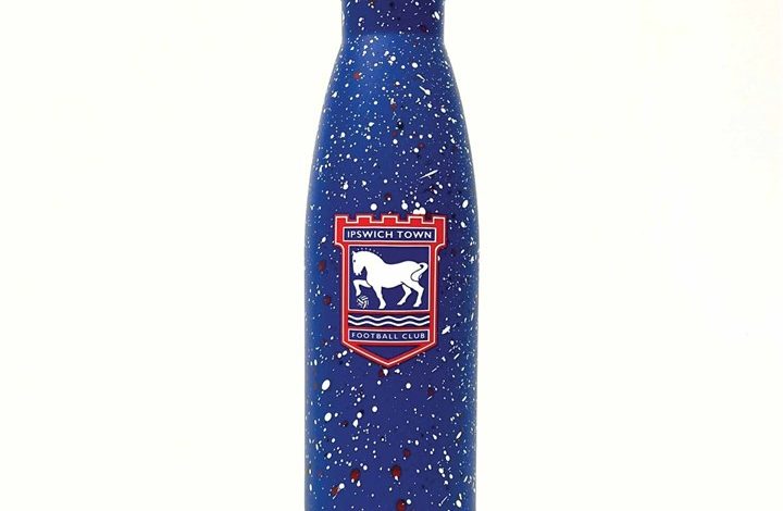 Ipswich Town FC Paint Splatter Water Bottle