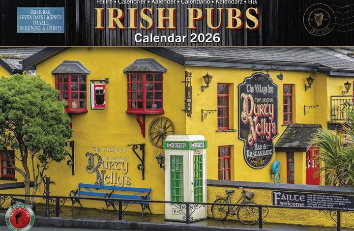 Irish Pubs A4 Calendar 2026