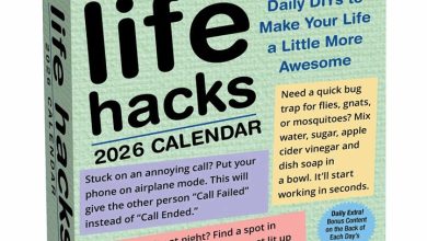 Life Hacks Desk Calendar 2026