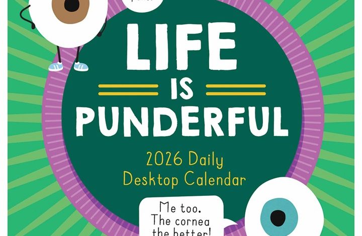 Life Is Punderful Desk Calendar 2026