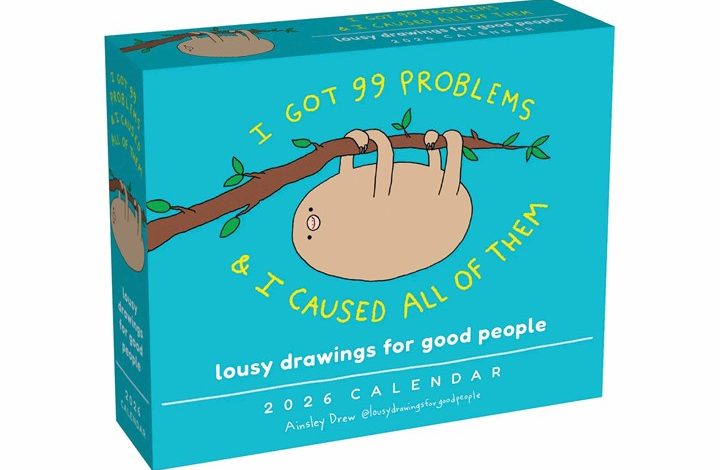 Lousy Drawings for Good People Desk Calendar 2026