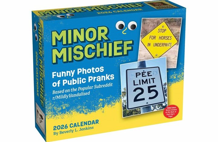 Minor Mischief Desk Calendar 2026