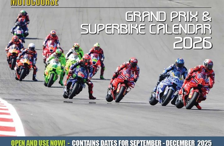 Motocourse A3 Calendar 2026