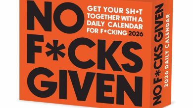 No F*cks Given Desk Calendar 2026