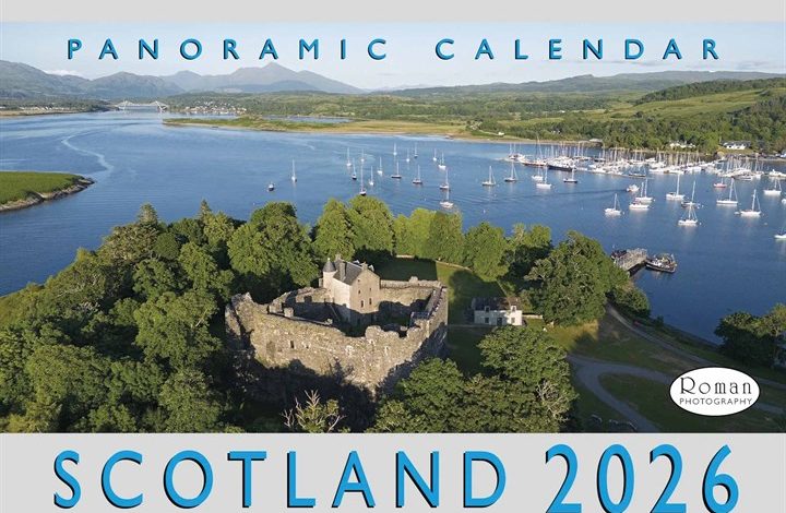 Panoramic Scotland A4 Calendar 2026