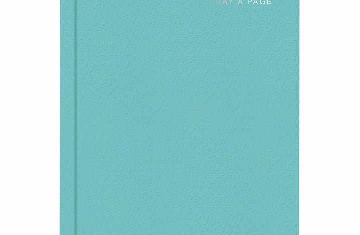 Pastel Green Hardback Day To View A5 Diary 2026