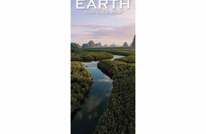 Planet Earth Deluxe Slim Calendar 2026