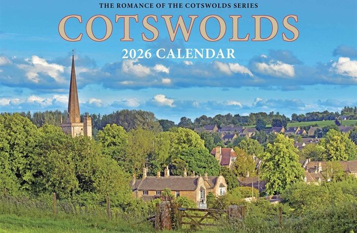 Romance Of The Cotswolds A4 Calendar 2026