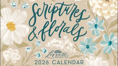 Scriptures & Florals Calendar 2026