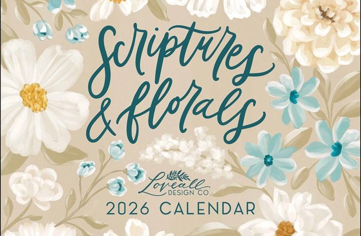 Scriptures & Florals Calendar 2026