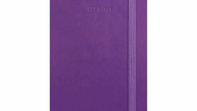 Sunday Start Purple Soft Touch Slim Diary 2026