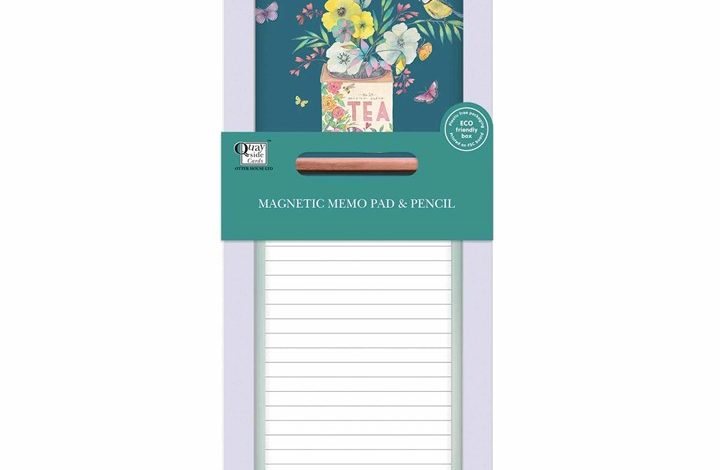 Tea Caddy Magnetic Memo Pad