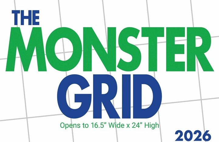 The Monster Grid Deluxe Calendar 2026