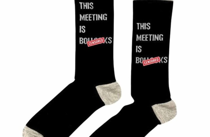 This Meeting is Boll*cks Socks - Size 7 - 11