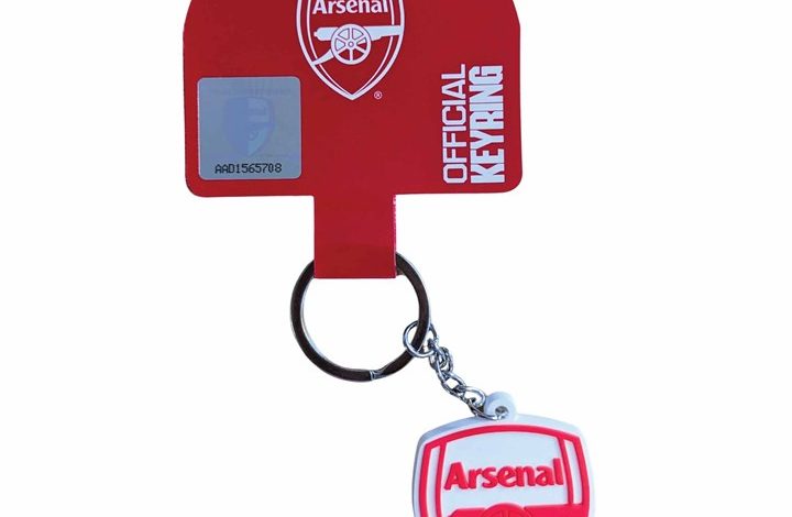 Arsenal FC PVC Crest Keyring