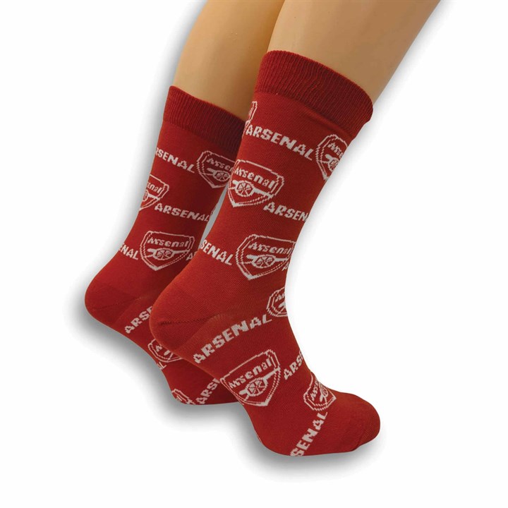 Arsenal FC Print Red Socks – Size 7 – 11