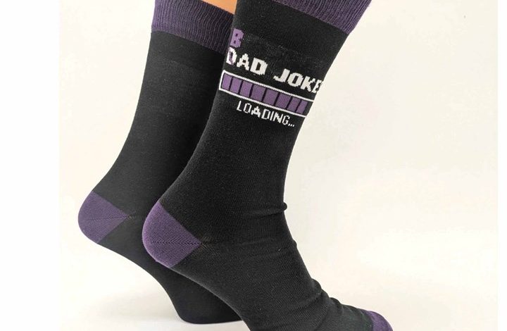 B/Dad Jokes Loading Socks - Size 7 - 11