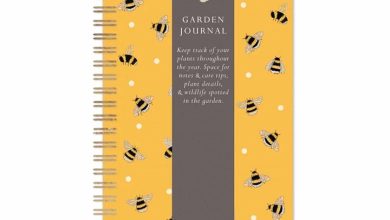 Bee Pattern Garden Journal