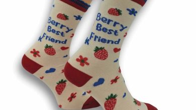 Berry Best Friend Socks - Size 4 - 8