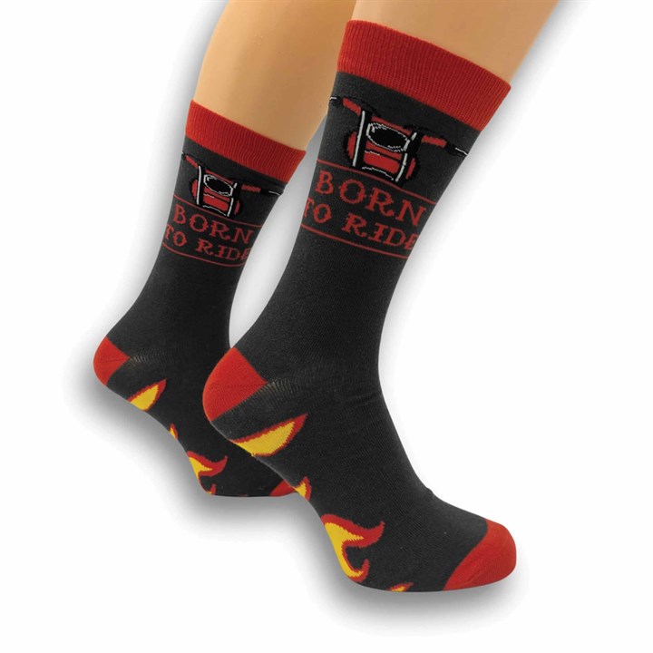 Born to Ride Socks – Size 7 – 11