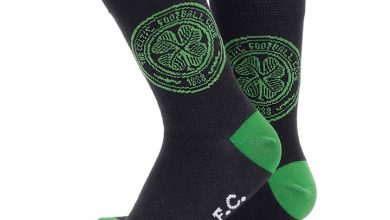 Celtic FC Crest Black Socks - Size 7 - 11