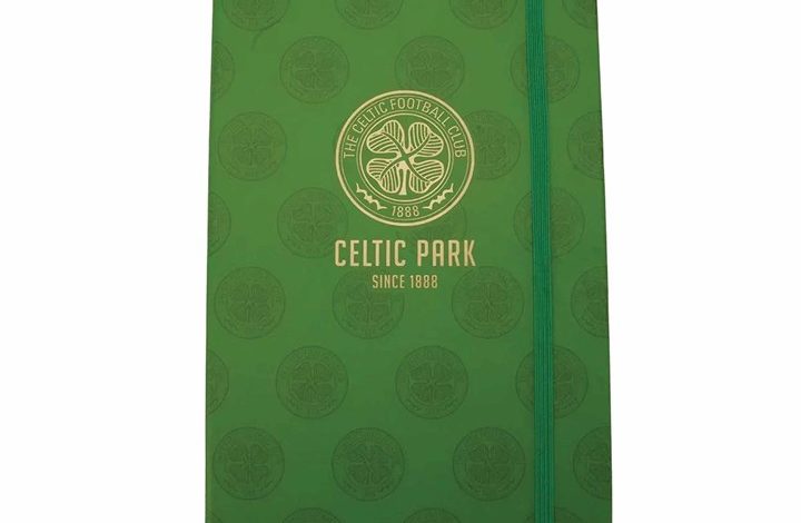 Celtic FC Gold Crest A5 Notebook
