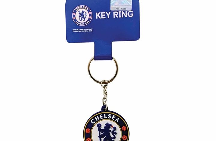 Chelsea FC PVC Crest Keyring