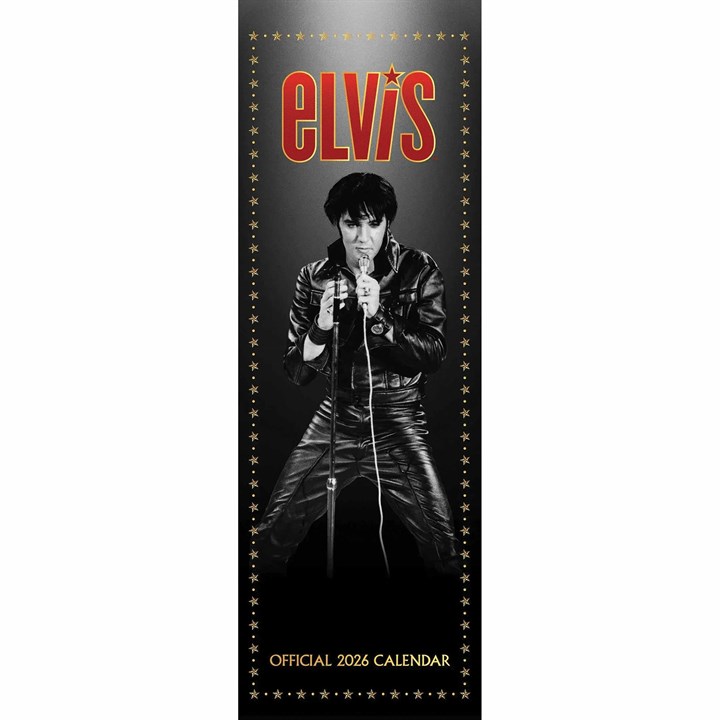 Elvis Presley Slim Calendar 2026 Elvis Presley Slim Calendar 2026 