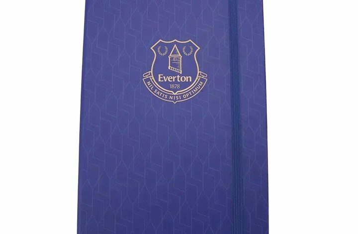 Everton FC Gold Crest A5 Notebook