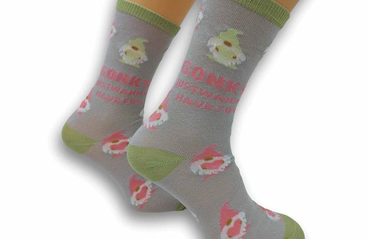 Gonks Just Wanna Have Fun Socks - Size 4 - 8