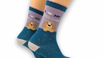 I Heart My Cocker Spaniel Socks - Size 4 - 8