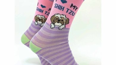 I Heart My Shih Tzu Socks - Size 4 - 8
