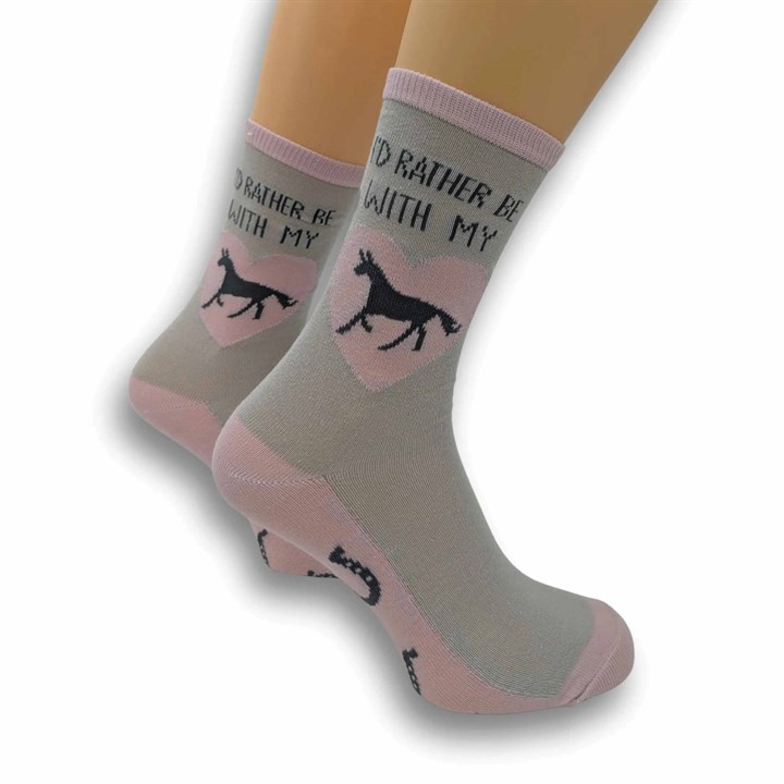 I’d Rather Be with My Horse Socks – Size 4 – 8