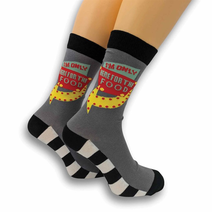 I’m Only Here For the Food Socks – Size 7 – 11