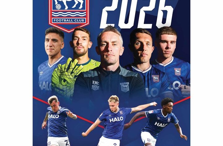 Ipswich Town FC A3 Calendar 2026