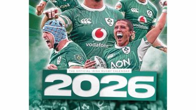 Irish RFU A3 Calendar 2026